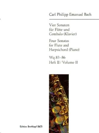 BACH C.PH.E.:FOUR SONATAS WQ 83-86 VOL.2