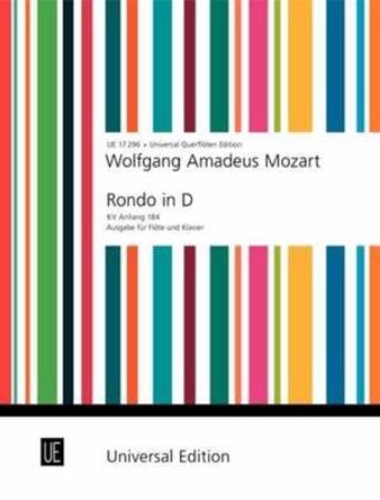 Slika MOZART:RONDO D-DUR KV 184 FUR FLUTE UND KLAVIER