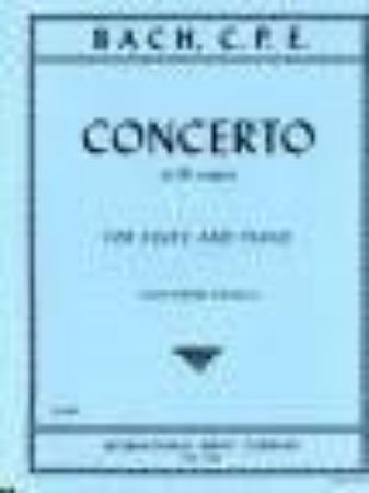 Slika BACH C.P.E.:CONCERTO IN Bb MAJOR FLUTE