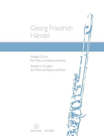 Slika HANDEL:SONATA IN G-DUR FOR FLUTE AND BASSO CONTINUO