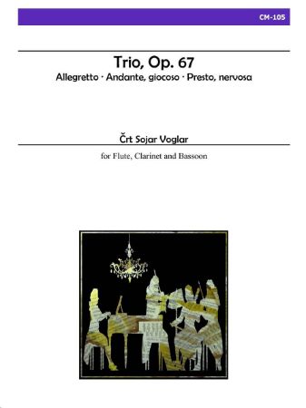 Slika SOJAR VOGLAR:TRIO OP.67 FOR FLUTE,CLARINET AND BASSOON