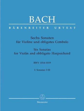 Slika BACH J.S.:SIX SONATAS FOR VIOLIN AND OBBLIGATO HARPSICHORD  VOL.1