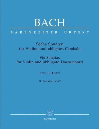 Slika BACH J.S.:SIX SONATAS FOR VIOLIN AND OBBLIGATO HARPSICHORD VOL.2