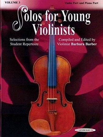 Slika BARBER:SOLOS FOR YOUNG VIOLINISTS VOL.3