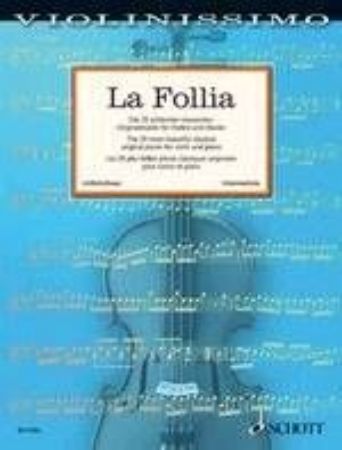 Slika LA FOLLIA 25 MOST BEAUTIFUL CLASSICAL PIECES FOR VIOLIN AND PIANO