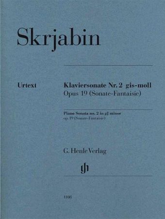 Slika SKRJABIN:PIANO SONATA OP.19 NO.2 GIS-MOLL