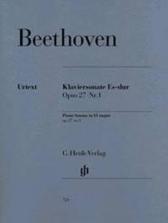 Slika BEETHOVEN:KLAVIERSONATE ES-DUR OP.27/1