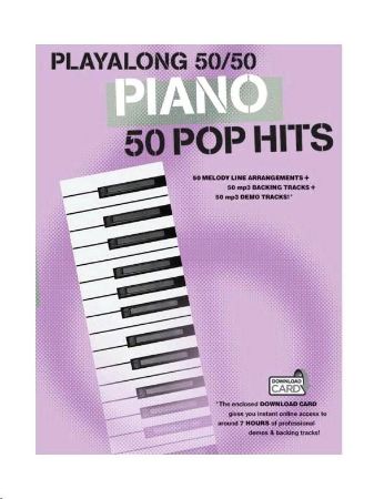 Slika PIANO 50 POP HITS,PLAYALONG 50/50+ MP3