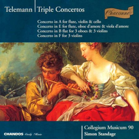 Slika TELEMANN:TRIPLE CONCERTOS/STANDAGE