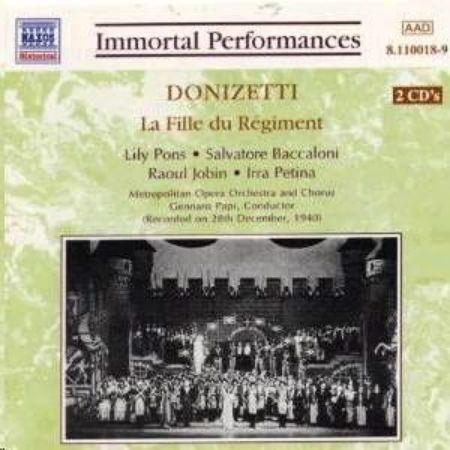 Slika DONIZETTI:LA FILLE DU REGIMENT/PONS