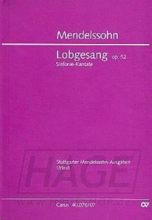 Slika MENDELSSOHN:LOBGESANG OP.52 STUDY SCORE