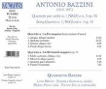 BAZZINI:STRING QUARTETS N.1 E N.3