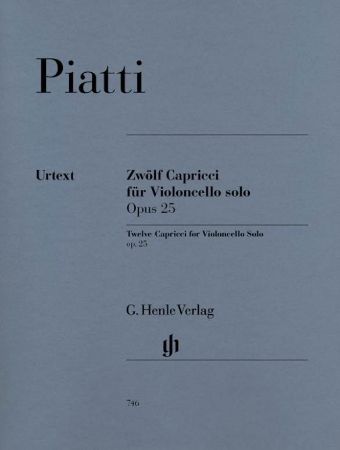 PIATTI:12 CAPRICCI OP.25 CELLO