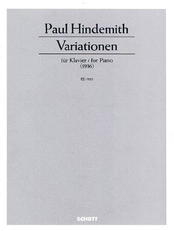 HINDEMITH:VARIATIONEN PIANO