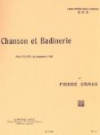 CAMUS:CHANSON ET BADINERIE FLUTE & PIANO