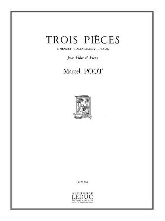 POOT:TROIS PIECES FLUTE ET PIANO