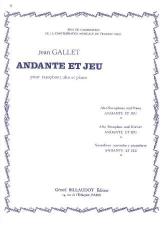 GALLET:ADANTE ET JEU SAX