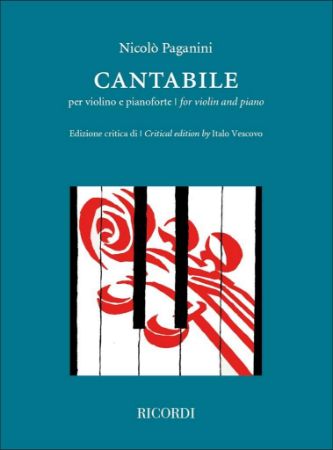 PAGANINI:CANTABILE FOR VIOLIN AND PIANO