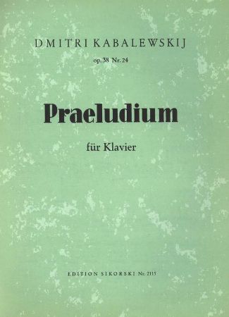 KABALEWSKIJ:PRAELUDIUM FUR KLAVIER