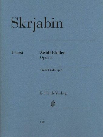 SKRJABIN:TWELVE ETUDES (12) OP.8 FOR PIANO