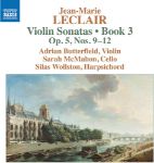 LECLAIR:VIOLIN SONATAS OP.5 NO.9-12 BOOK 3