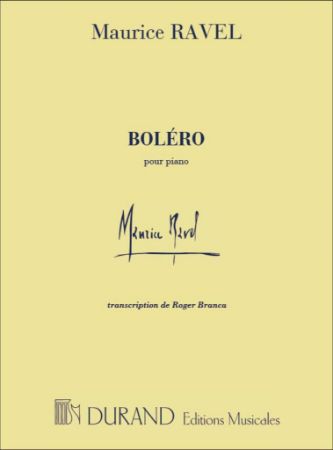 RAVEL:BOLERO POUR PIANO