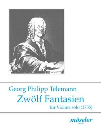 TELEMANN:ZWOLF (12) FANTASIEN TWV40:14-25 VIOLINE SOLO