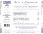 CANESTRARI:LIRICHE SU VERSI DI DANTE/MUSICA CAMERA