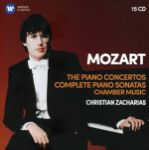 MOZART:THE PIANO CONCERTOS,COMPLETE PIANO SONATAS,CHAMBER MUSIC/ZACHARIAS 15CD