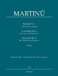 MARTINU:VIOLIN CONCERTO NO.1 H 226 VIOLIN & PIANO