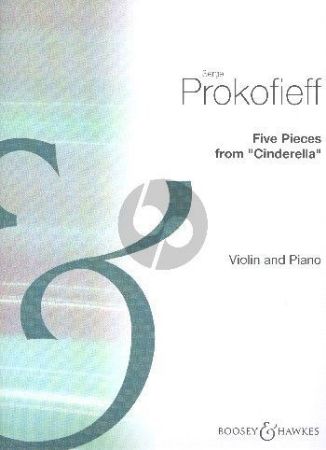 PROKOFIEFF:FIVE PIECES FROM CINDERELLA VIOLIN AND PIANO