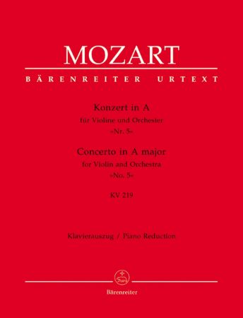 MOZART:VIOLIN CONCERTO NO.5 KV 219 FULL SCORE