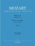 MOZART:MISSA IN C "ORGAN SOLO MASS" KV 259 VOCAL SCORE