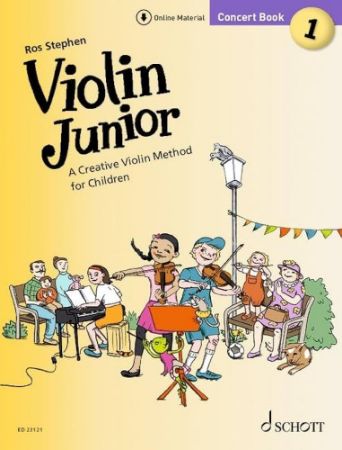 STEPHEN:VIOLIN JUNIOR VIOLIN METHOD CONCERT BOOK 1 + AUDIO ACCESS