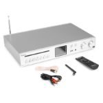 AUDIZIO BRESCIA WIFI,DAB+,CD,BT,FM,USB PREDVAJALNIK Z OJAČEVALCEM 2X60W SREBRN