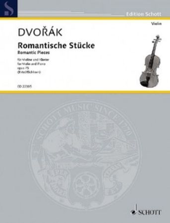 DVORAK:ROMANTIC PIECES OP.75 FOR VIOLIN AND PIANO