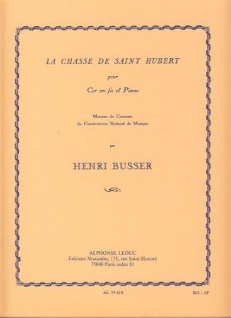 BUSSER H.:LA CHANSSE DE SAINT HUBERT