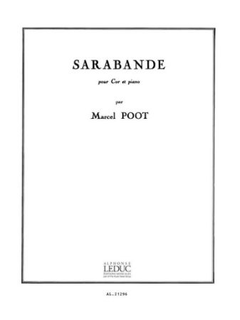 POOT M.:SARABANDE HORN ET PIANO