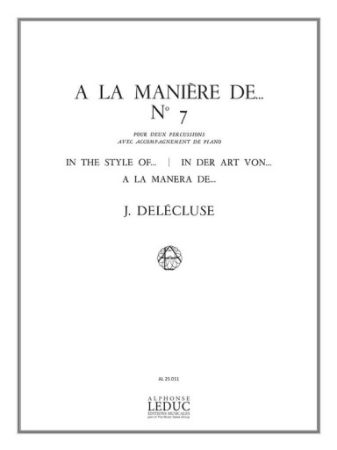 DELECLUSE J.:A LA MANIERE DE NO.7