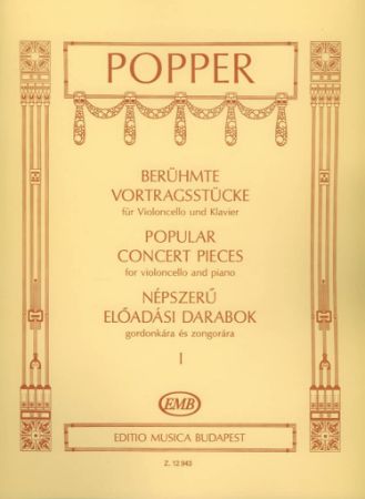 POPPER D.:POPULAR CONCERT PIECES 1 CELLO AND PIANO