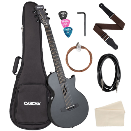 CASCHA elektro akustična kitara Carbon Fibre Electric Acoustic Guitar incl.bag