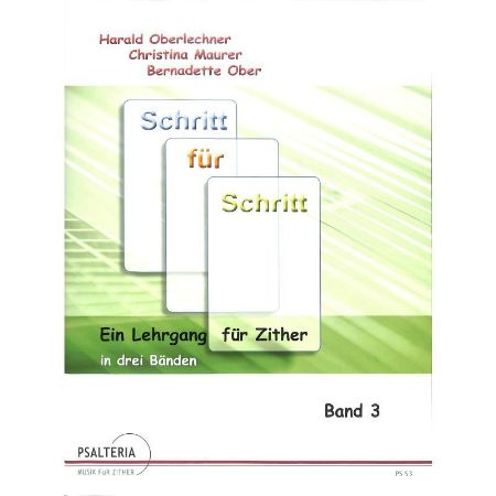 OBERLECHNER/MAURER/OBER:SCHRITT FUR SCHRITT FUR ZITHER BAND 3