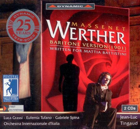 MASSENET:WERTHER/BARITONE VERSION (1901) 2CD