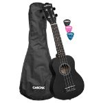 CASCHA Soprano Ukulele Linden Black incl.bag HH3960