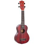 CASCHA Soprano Ukulele Mahogany Red incl.bag HH 2263