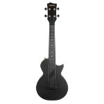 CASCHA Electric Ukulele Carbon Fibre Black Set HH 2258