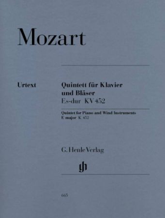 MOZART:QUINTET ES-DUR KV 452 FOR PIANO AND WIND INSTRUMENTS