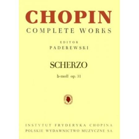 CHOPIN:DCHERZO IN B FLAT MINOR OP.31/PADEREWSKI