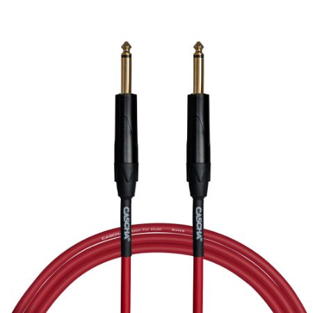 Cascha kitarski kabel 6m Advanced Line Guitar Cable, Red