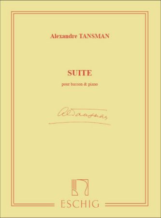 TANSMAN:SUITE POUR BASSOON & PIANO